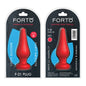Forto F-21 Tear Drop Silicone Anal Plug Medium Red by Vvole
