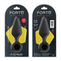 Forto F-10 Silicone Anal Plug with Pull Ring Large Black by Vvole