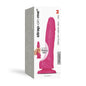 Strap-On-Me Realistic Collection Sliding Skin Dual-Density Silicone Dildo Fuchsia M by Lovely Planet USA
