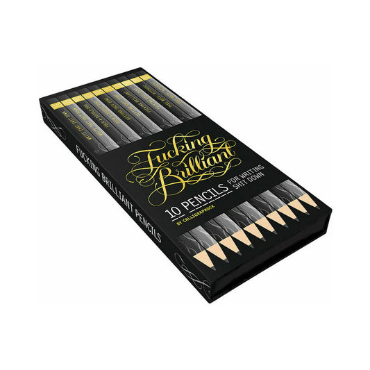 Calligraphuck Fucking Brilliant Pencils 10-Pack by Hachette Book Group