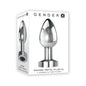 Gender X Rockin' Metal Plug XL Rechargeable Vibrating Anal Plug Aluminum Silver by Evolved
