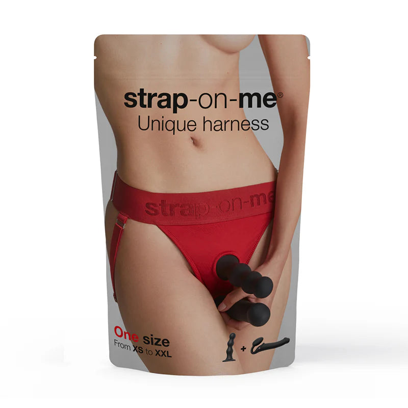 Strap-On-Me Harness Lingerie Unique One Size Red by Lovely Planet USA