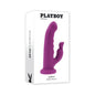 Playboy Fluffle Rechargeable Vibrating Dual Stimulator Silicone Purple by Evolved