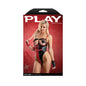 Fantasy Lingerie Play Wild Card 3-Piece Jester Costume Set Red by Fantasy Lingerie