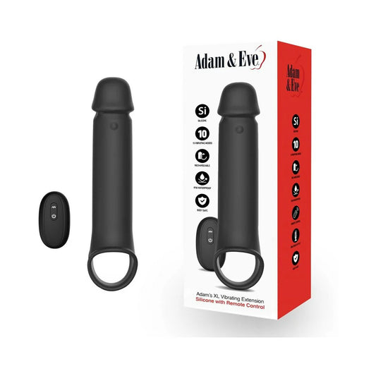 Adam & Eve Adam's XL Vibrating Extension Silicone with Remote Control by PHE/Adam and Eve