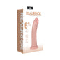 RealRock 6 in. Vibrating Cock Regular Curved Beige by Shots America LLC