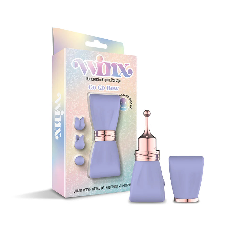 WINX GoGo Bow Pinpoint Massager with Attachments by Global Novelties LLC