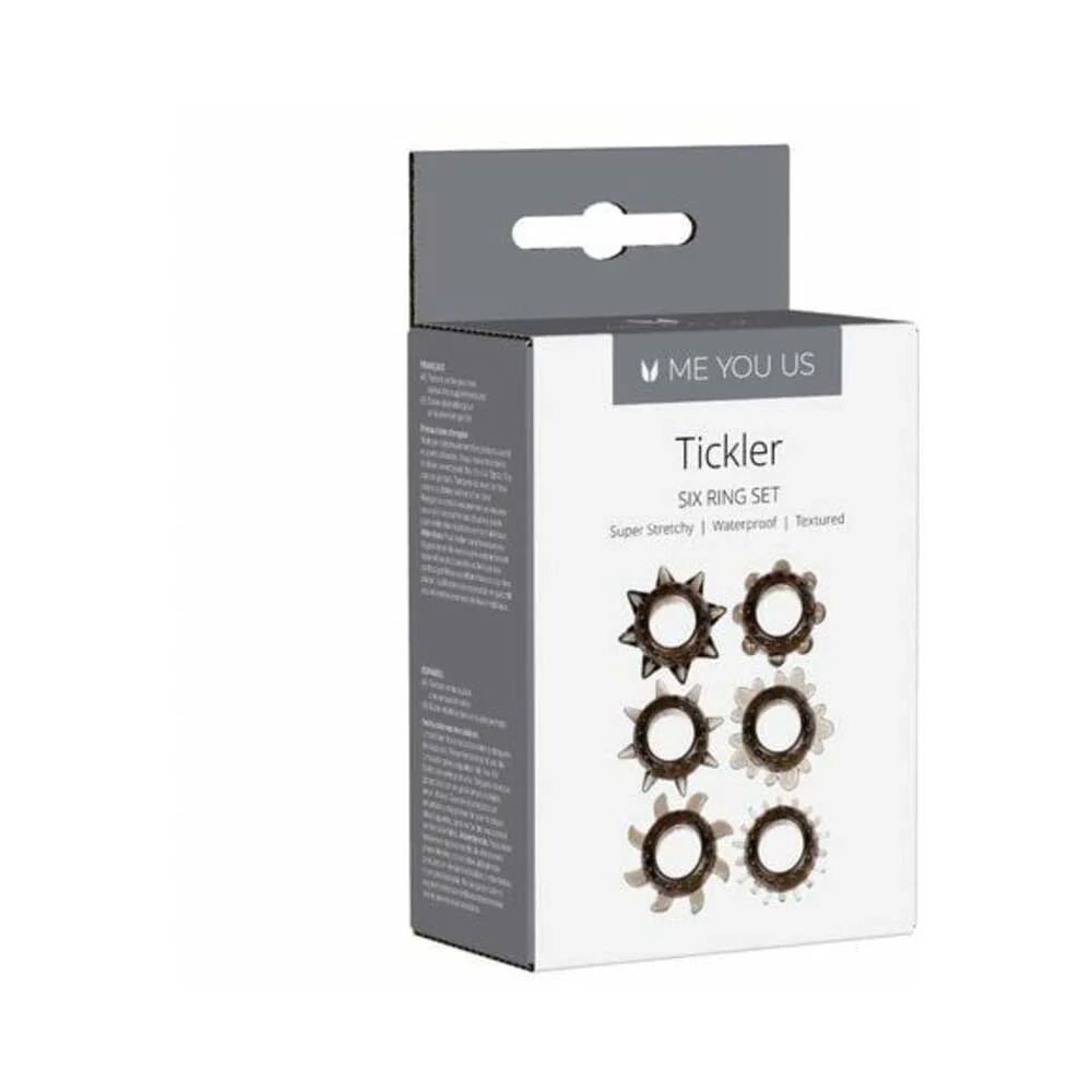 Me You Us Tickler Set Textured Ring Smoke by Simply Pleasure Ltd