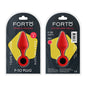 Forto F-10 Silicone Anal Plug with Pull Ring Small Red by Vvole