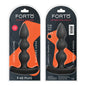 Forto F-42 Spiral Beads Silicone Anal Plug Black by Vvole
