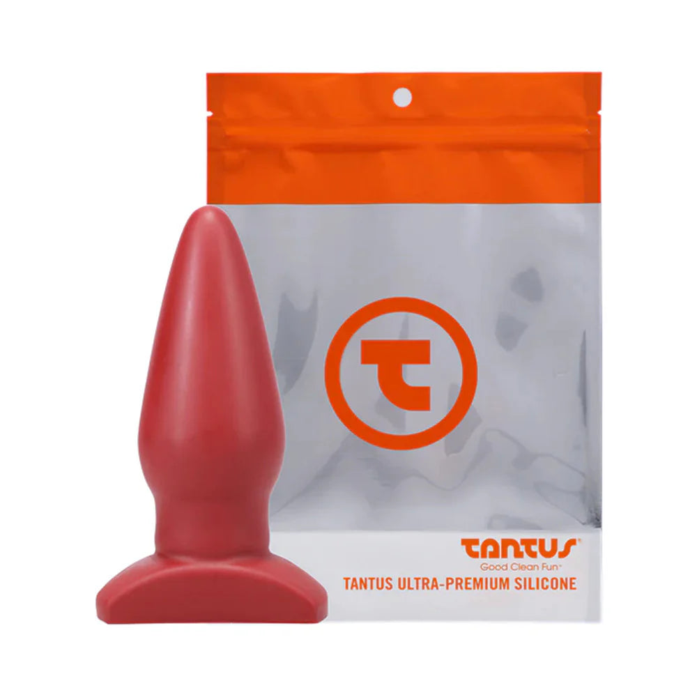 Tantus Ringo Anal Plug Crimson (Bag) by Tantus