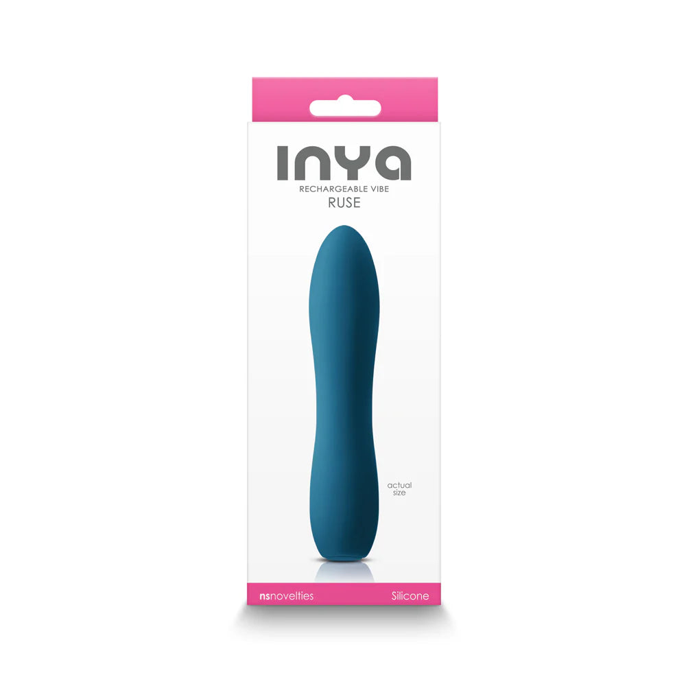 INYA Ruse Rechargeable Vibrator Teal by New Sensations Novelties Inc.