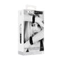 Ouch! Black & White Pleasure Furry Handcuffs with Quick-Release Button by Shots America LLC
