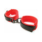 Red Faux Fur Handcuffs by Foxtails