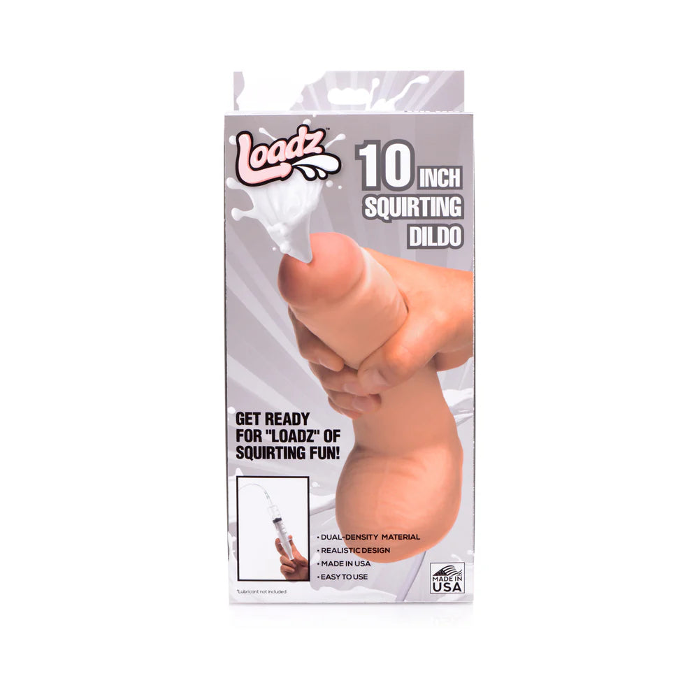Loadz 10 in. Dual Density Squirt Cock by XR LLC
