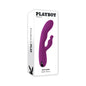 Playboy Busy Bunny Rechargeable Dual Stimulator Vibrator Silicone Wild Aster by Evolved