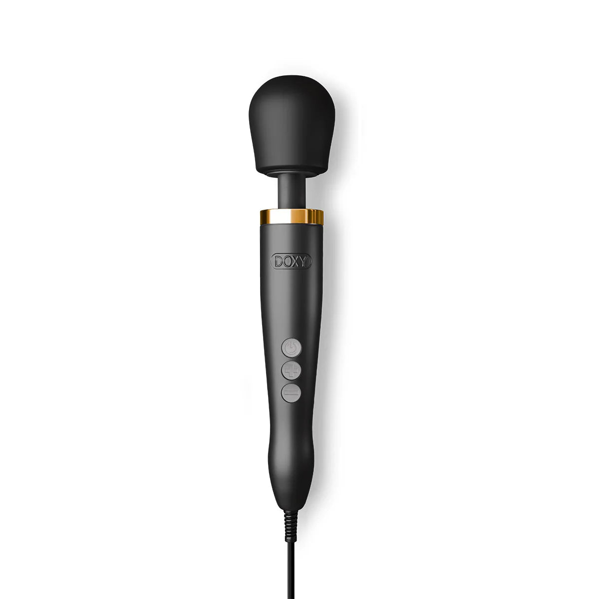 Doxy Die Cast Wand Matte Black & 24k Gold by Doxy/CMG Lesiure Ltd