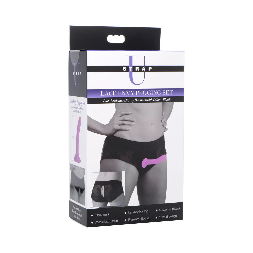 Strap U Lace Envy Pegging Set Black/Black by XR Consignment