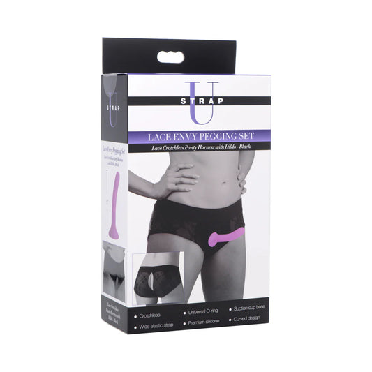 Strap U Lace Envy Pegging Set Black/Black by XR Consignment