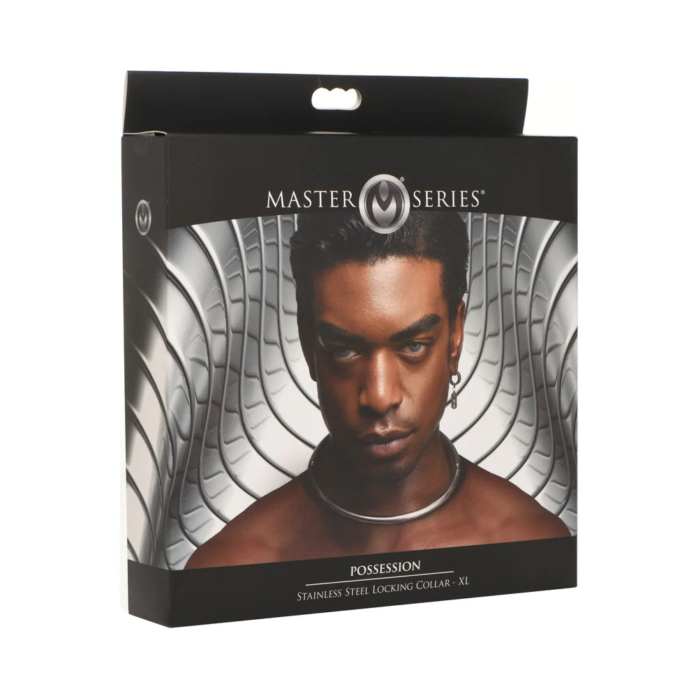 Master Series Possession Stainless Steel Locking Collar XL by XR Consignment