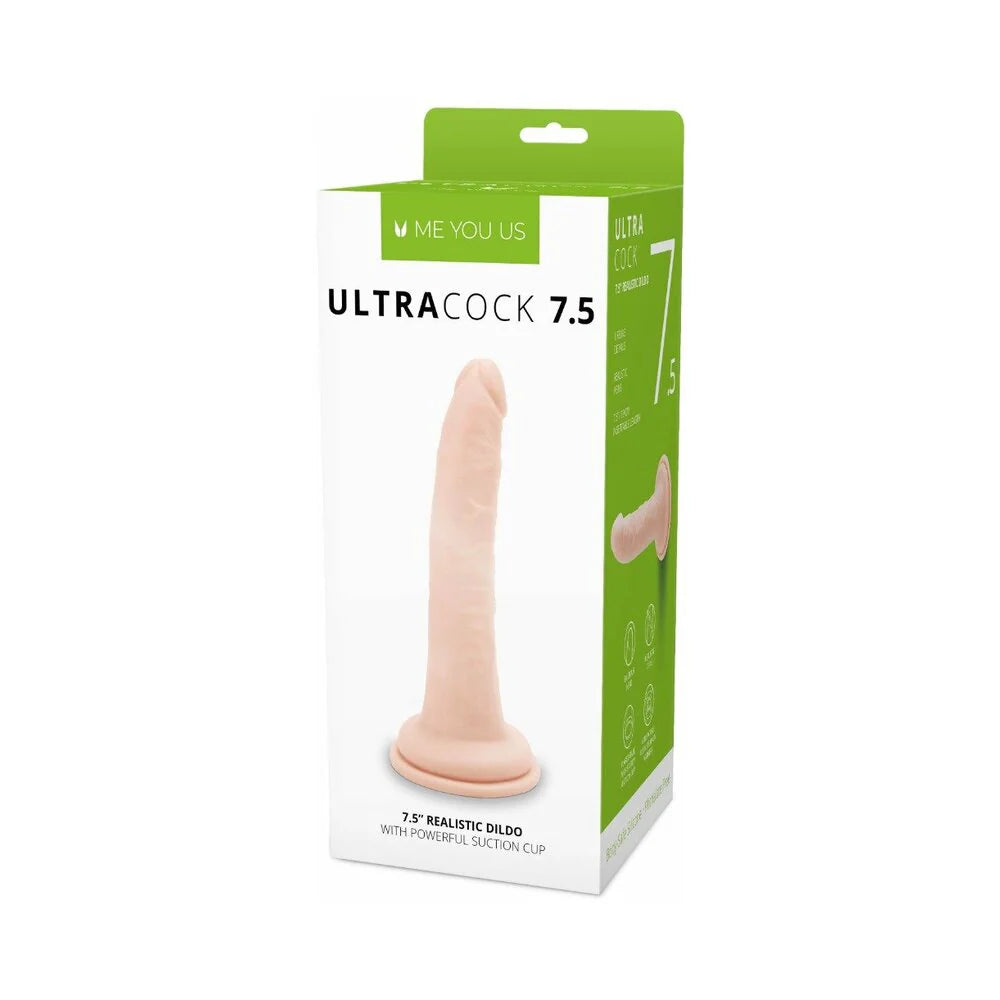 Me You Us Ultra Cock 7.5 in. Realistic Dildo Vanilla by Simply Pleasure Ltd