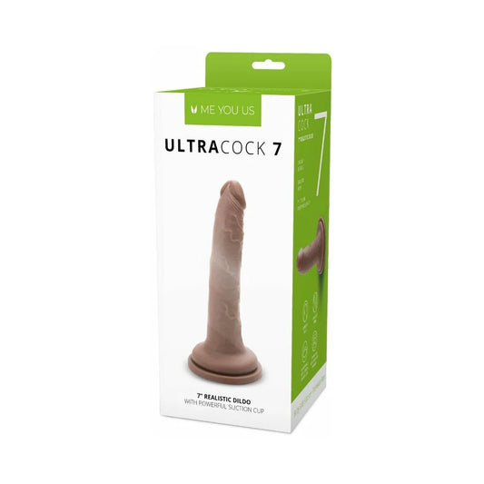 Me You Us Ultra Cock 7 in. Realistic Dildo Caramel by Simply Pleasure Ltd
