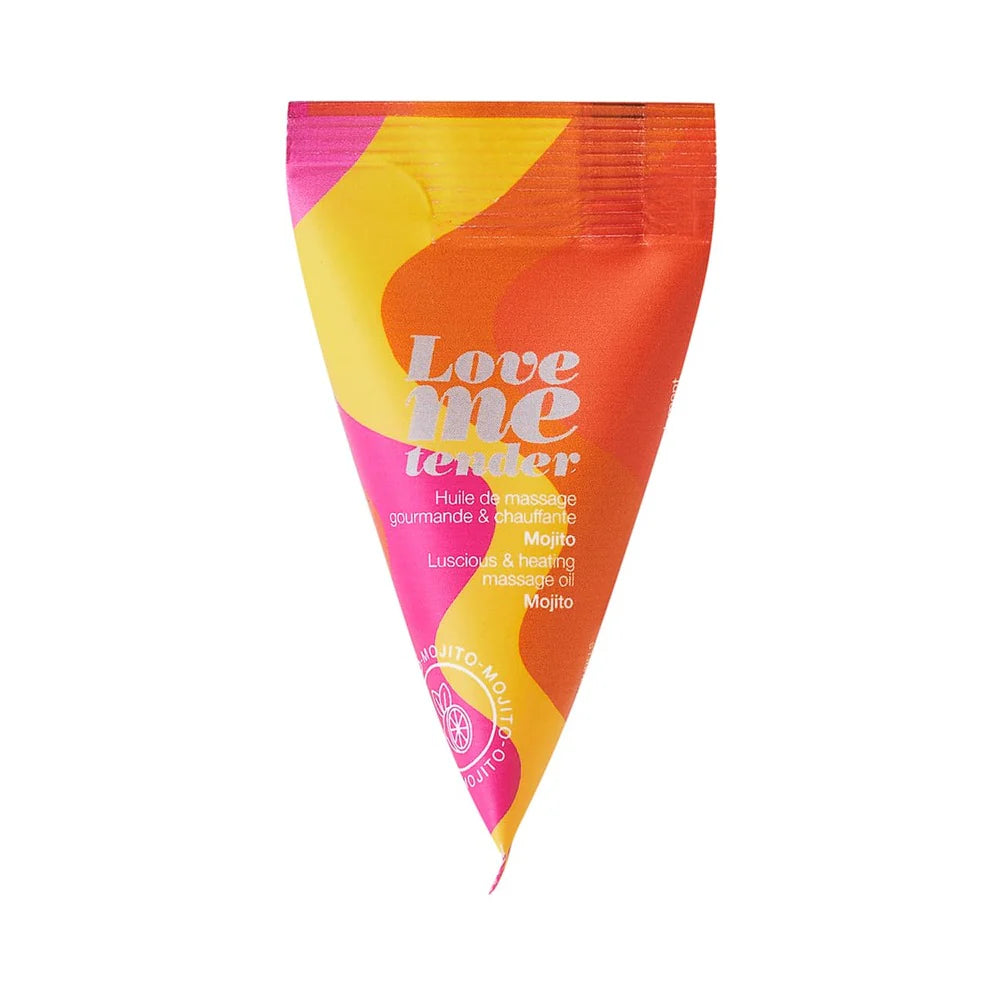 Love to Love Love Me Tender Luscious & Heating Massage Oil Mojito 0.33 oz. by Lovely Planet USA