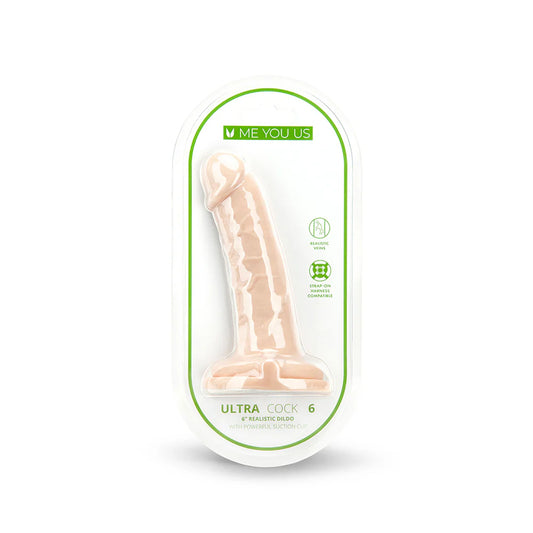 Me You Us Ultra Cock 6 in. Realistic Dildo Vanilla by Simply Pleasure Ltd