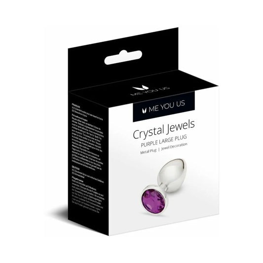 Me You Us Crystal Jewels Metal Plug Purple L by Simply Pleasure Ltd