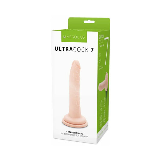 Me You Us Ultra Cock 7 in. Realistic Dildo Vanilla by Simply Pleasure Ltd
