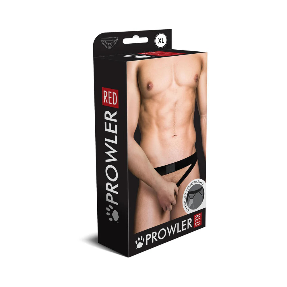 Prowler RED Assless Cockring Jock Strap Black XL by Simply Pleasure Ltd