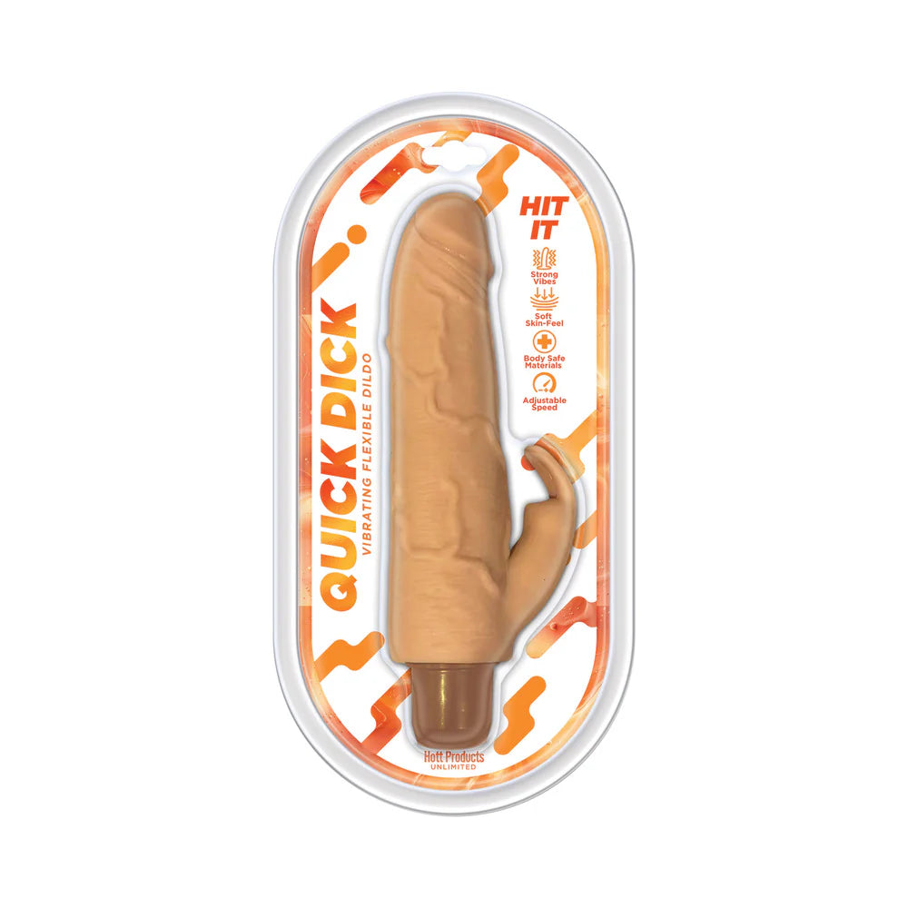 Quick Dick Hit It Vibrating Flexible Dildo by Hott Products Unlimited