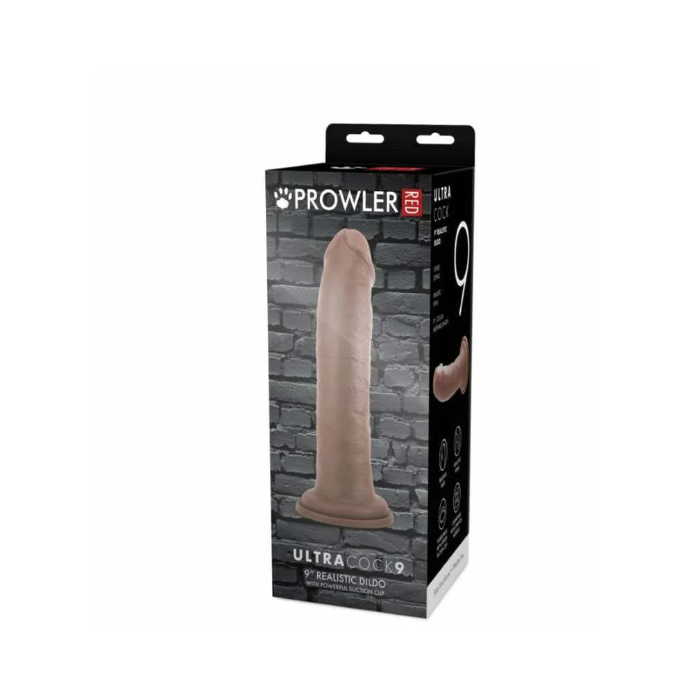 Prowler RED Ultra Cock 9 in. Realistic Dildo Caramel by Simply Pleasure Ltd