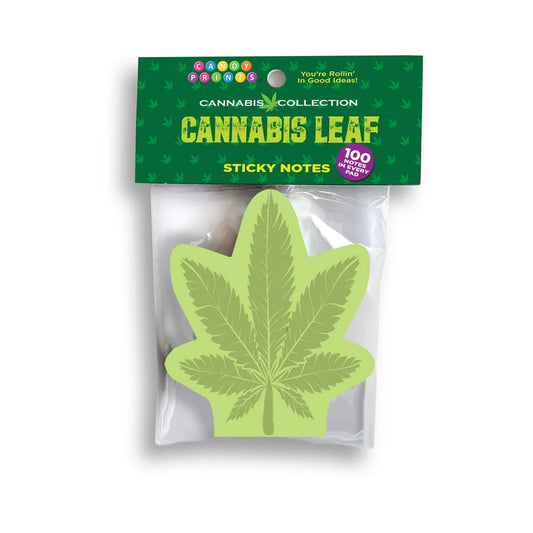 Cannabis Leaf Sticky Notes by Little Genie Productions