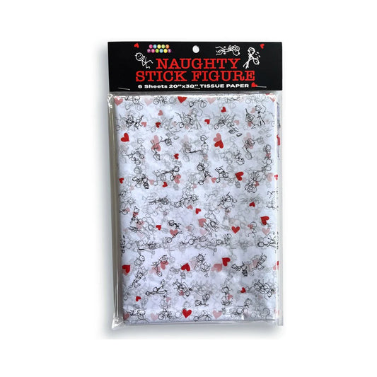Naughty Stick Figure Tissue Paper by Little Genie Productions