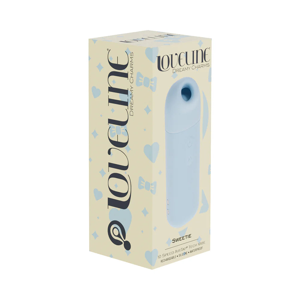 LoveLine Sweetie AirTapTech Rechargeable Vibrator Waterproof Blue by Shots America LLC