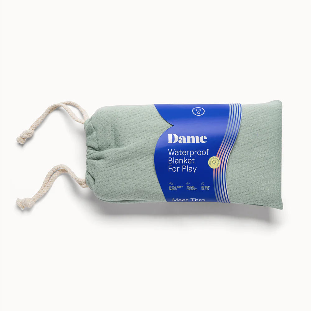Dame Thro Waterproof Sex Blanket Sage by Dame Products