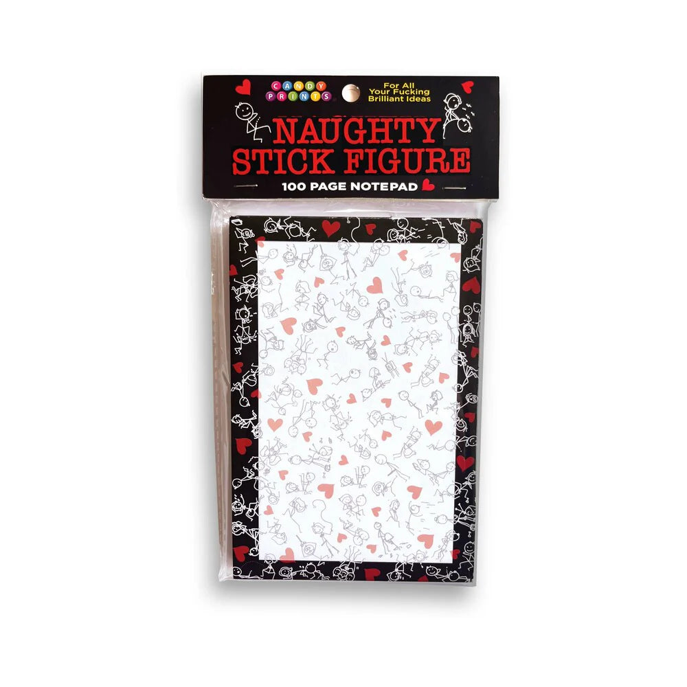 Naughty Stick Figure Notepad by Little Genie Productions