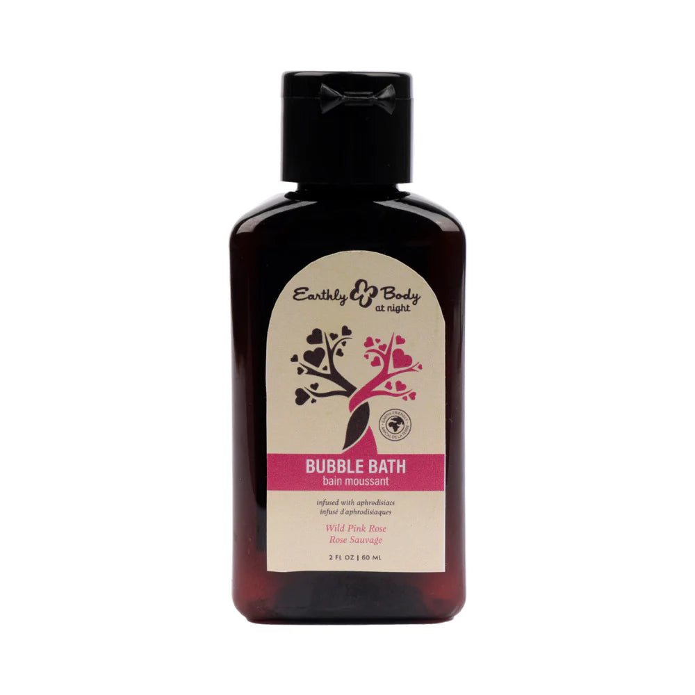Earthly Body At Night Aphrodisiac Bubble Bath Wild Pink Rose 2 oz. by Earthly Body