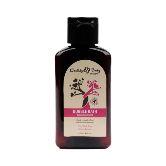 Earthly Body At Night Aphrodisiac Bubble Bath Wild Pink Rose 2 oz. by Earthly Body