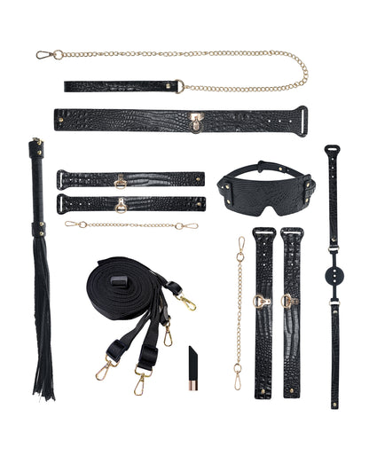 Shots Ouch! Rome Collection Bondage Kit w/Bag - Black by Shots america llc