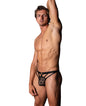 Love Star Thong w/Ring - Black S/M by Comme ci comme ca