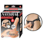 Natural Realskin Squirting Penis W/Adjustable Harness 6in Flesh by Nasstoys