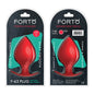 Forto F-63 Rattler Spade Silicone Anal Plug Large Red by Vvole