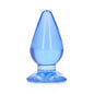 RealRock Crystal Clear 4.5 in. Anal Plug Blue by Shots America LLC