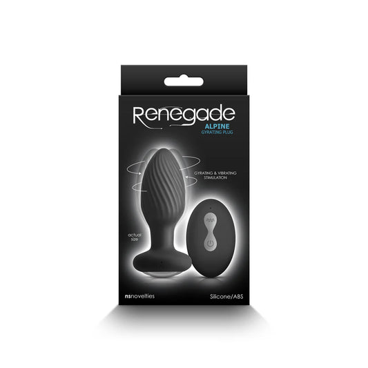 Renegade Alpine Gyrating Plug Black by New Sensations Novelties Inc.