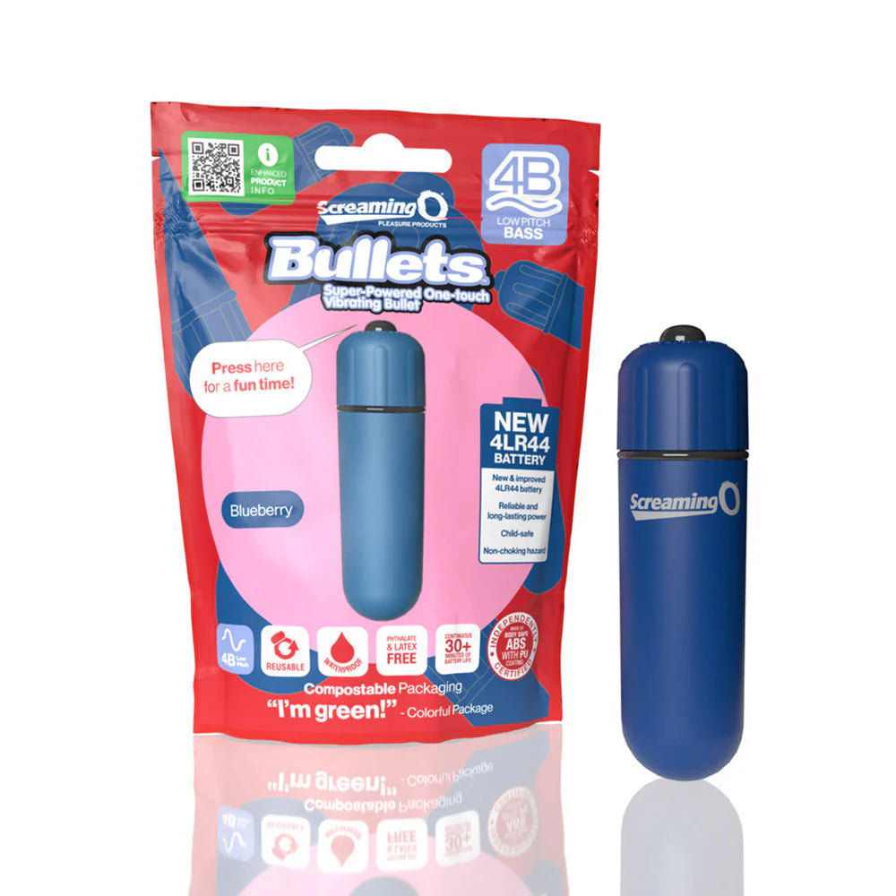Screaming O 4B Bullet Vibrator Blueberry by Screaming O