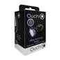 Ouch! Heart Gem Butt Plug Small Gunmetal/Amethyst by Shots America LLC