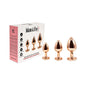 Adam & Eve Rose Gold Pink Heart Anal Plug Training Set by PHE/Adam and Eve
