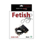 Rouge Fetish Play Vegan Ankle Cuffs Black by Rouge Group LTD.